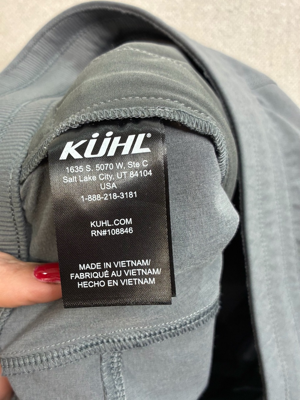 Kuhl Women’s XL Gray Stretch Hiking Shorts Zip Pockets Outdoor Athletic - Picture 7 of 9